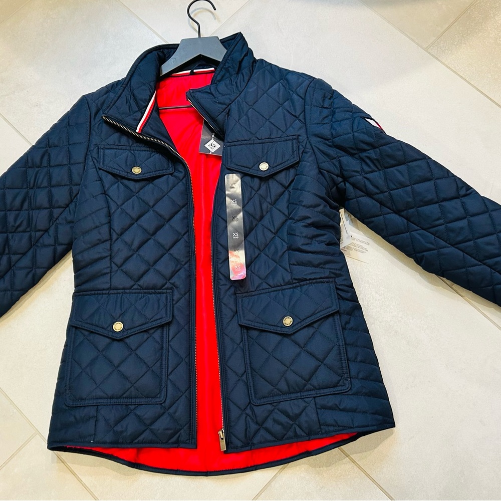 NWT Tommy Hilfiger Quilted Jacket - Navy Blue